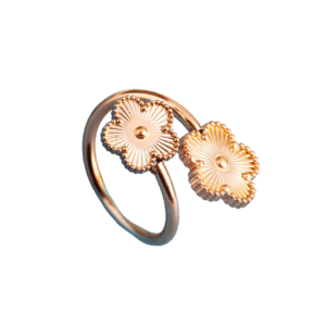 Bagues De Trèfle à Quatre Feuilles Pour Femmes Et Filles - Bague Cœur Saint-Patrick Porte-Bonheur En Acier Inoxydable