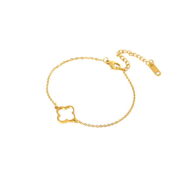 Bracelet 4 feuilles or simple