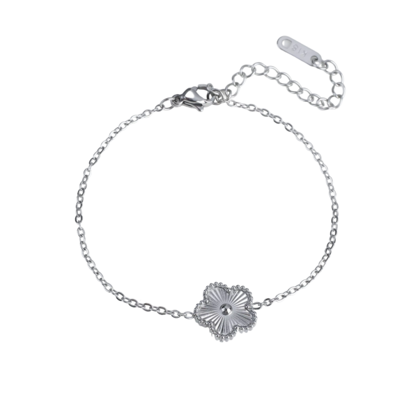 Bracelet trèfle argent simple