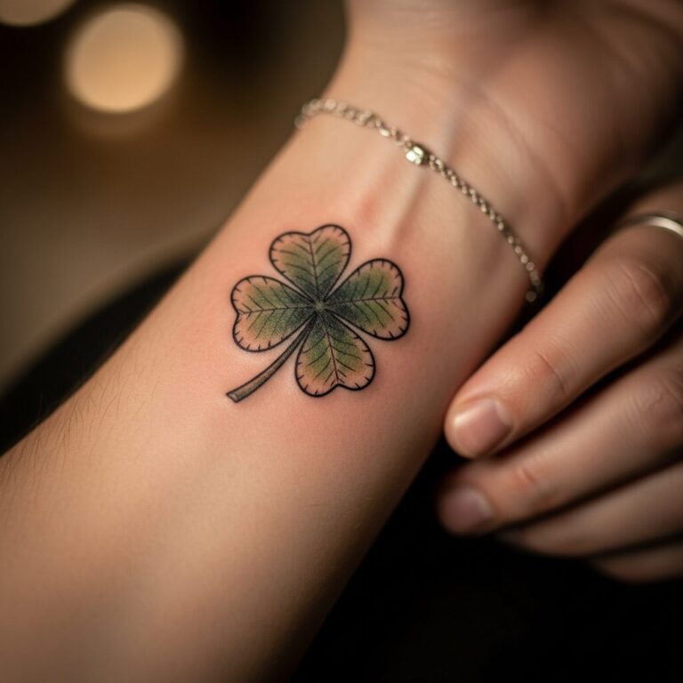 Tatouage trefle à 4 feuilles: symbole de chance et d’harmonie. Découvrez designs inspirants, significations culturelles et conseils d’implantation pour un motif élégant et durable. Portez-le comme un porte-bonheur qui raconte votre histoire.