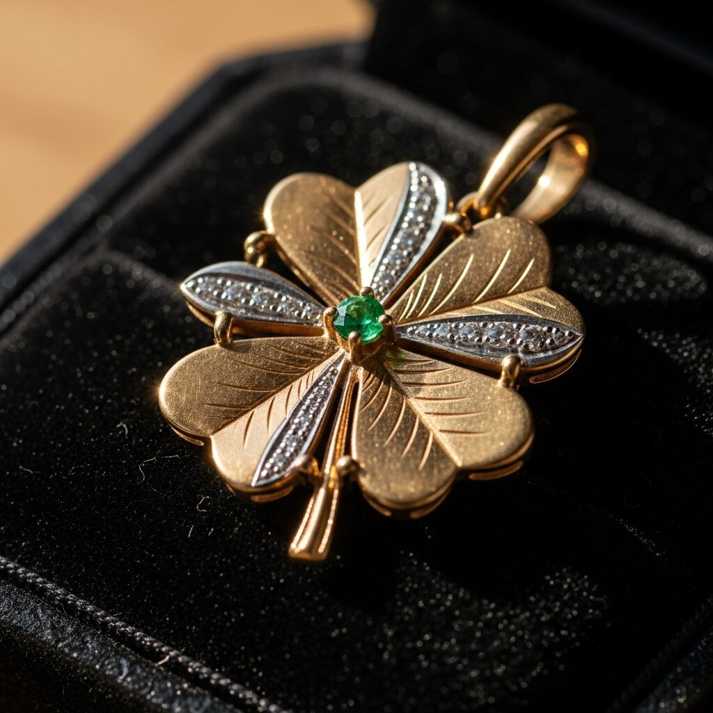 Découvrez le trefle à 6 feuilles, symbole rare de chance et d’équilibre. Bijou porte-bonheur finement travaillé, matières nobles et finitions soignées. Offrez une histoire d’espoir et de protection avec ce bijou unique — achetez dès maintenant.