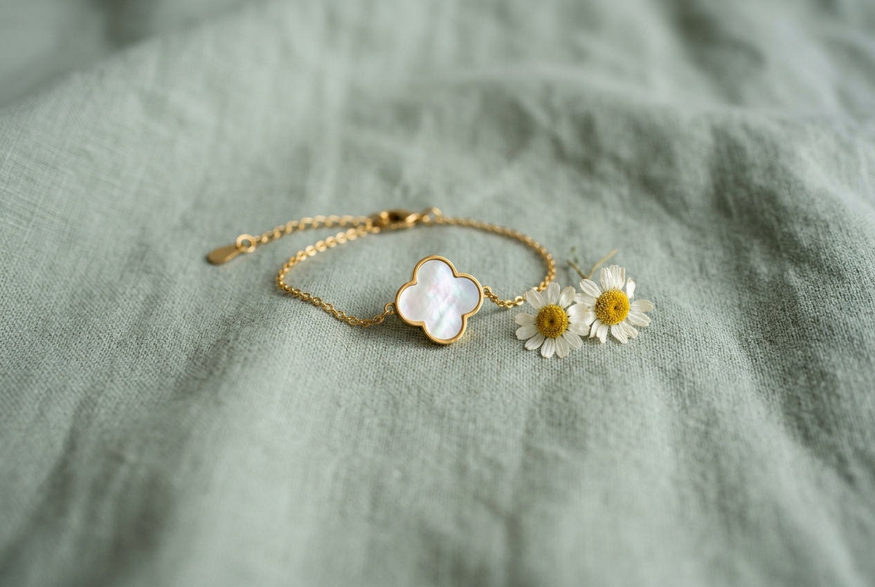 Bracelet trefle marque - illustration